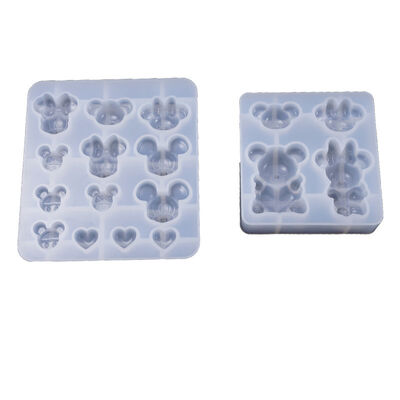 DIY Crystal Epoxy Mold, Small Mouse And Bear Pendant, Full-plate Wax Seal Silicone Mold