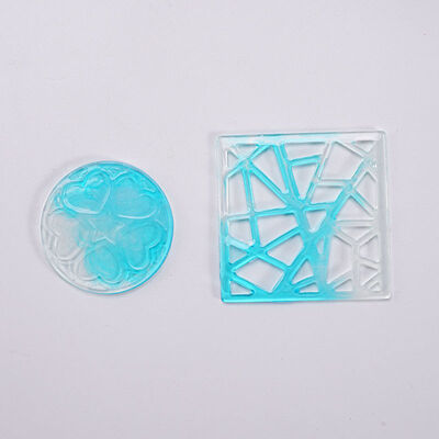 DIY Crystal Epoxy Mold, Printing Mold, Heart-shaped Irregular Imitation Paper Cutting, Window Decoration, Silicone Mold