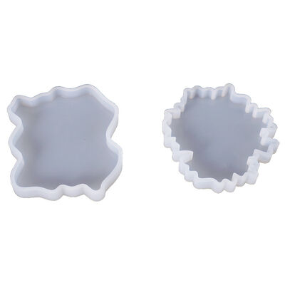 DIY Crystal Epoxy Mold Display Stand, Wavy Irregular Display Stand, Coasters, Decorative Items, Mirror Silicone Mold