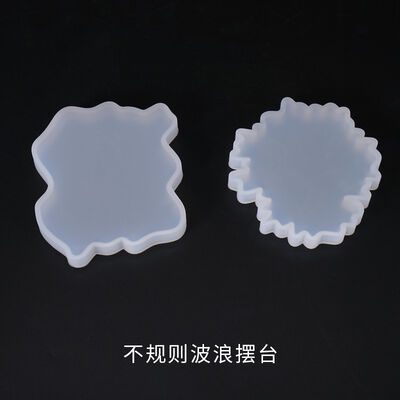 DIY Crystal Epoxy Mold Display Stand, Wavy Irregular Display Stand, Coasters, Decorative Items, Mirror Silicone Mold