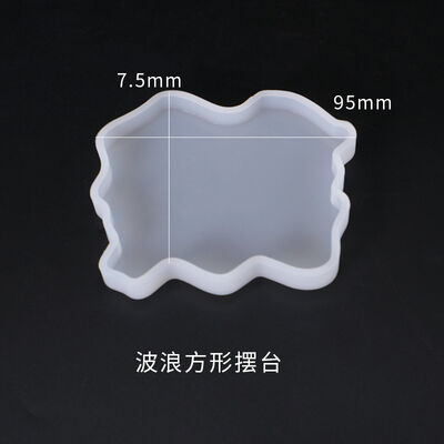 DIY Crystal Epoxy Mold Display Stand, Wavy Irregular Display Stand, Coasters, Decorative Items, Mirror Silicone Mold