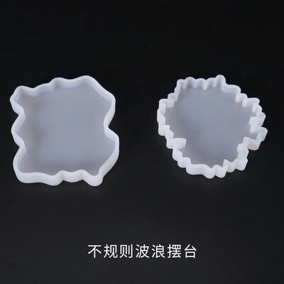 DIY Crystal Epoxy Mold Display Stand, Wavy Irregular Display Stand, Coasters, Decorative Items, Mirror Silicone Mold