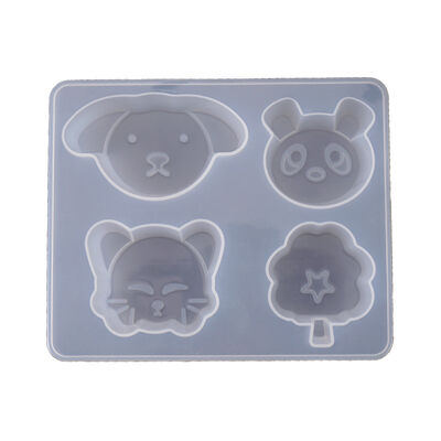 DIY Crystal Epoxy Mold, Small Dog, Panda, Cat, Creative Ornaments, Silicone Mold, Factory Direct Sales