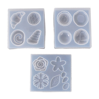 DIY Crystal Epoxy Mold, Bread And Dessert Collection Mold, Flower And Leaf Decoration, Silicone Mold