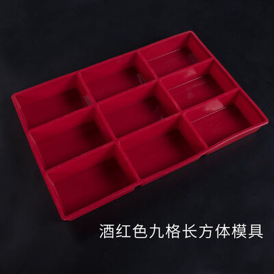 DIY Handmade Soap Mold, 9-piece Large Rectangular Soap Mold, Nine-grid Rectangular Mirror Silicone Mold