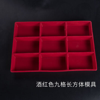 DIY Handmade Soap Mold, 9-piece Large Rectangular Soap Mold, Nine-grid Rectangular Mirror Silicone Mold