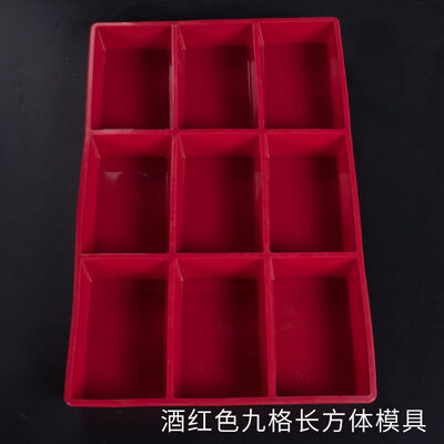 DIY Handmade Soap Mold, 9-piece Large Rectangular Soap Mold, Nine-grid Rectangular Mirror Silicone Mold