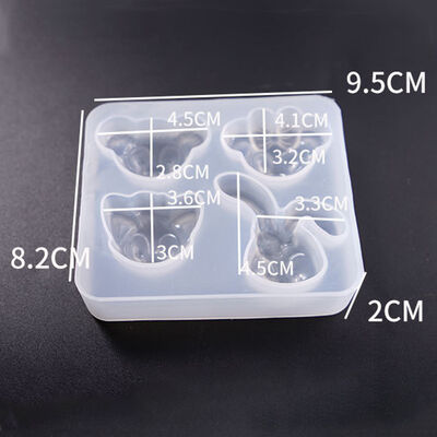 Epoxy Mold, DIY Full-plate Bear Mold, Multi-size Rabbit Mold, Decorative Piece