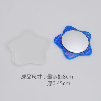 Crystal Epoxy Pendant Silicone Mold DIY Handmade Jewelry Resin Mirror Long Fish Crown Hanging Decoration Pendant Model