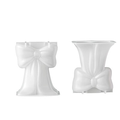 Ins-style Bowknot Vase Silicone Mold DIY Aroma Plaster Flower Pot Flower Decoration Epoxy Mold