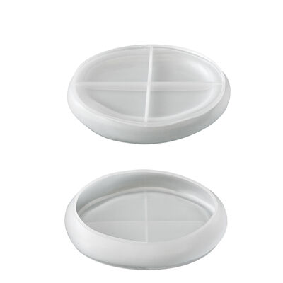 Irregular Oval Cloud Tray Silicone Mold DIY Wavy Edge Jewelry Storage Tray Plaster Mold