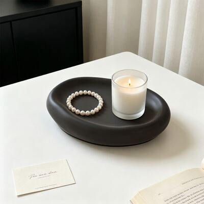 Irregular Oval Cloud Tray Silicone Mold DIY Wavy Edge Jewelry Storage Tray Plaster Mold