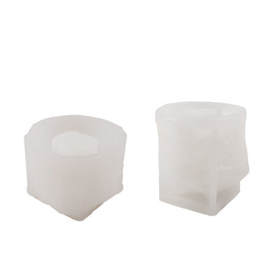 3D Stereo Forest Owl Wooden House Silicone Mold DIY Cream Lace Candle Cup Plaster Mold