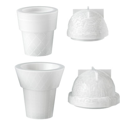 DIY Cross-border New Style Aroma Plaster Ice Cream Cone Storage Jar Candle Cup Decoration Silicone Mold