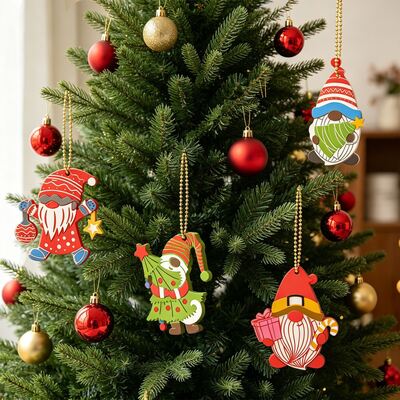 Four Grid Christmas Holiday Hanging Silicone Mold DIY Santa Claus Gingerbread Man Snowman Dropper Mold