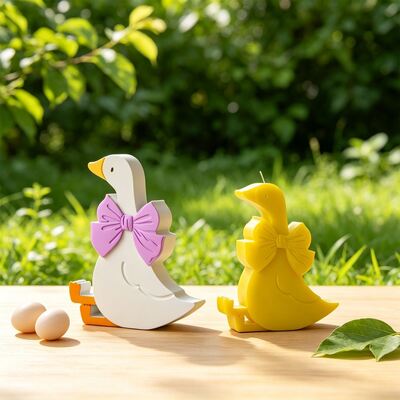 DIY Cross Border New Large, Medium And Small Butterfly Knot White Goose Aromatherapy Gypsum Candle Decoration Silicone Mold
