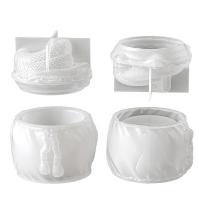 Cross Border Snake Fortune Bag, Money Bag, Storage Can, Silicone Mold, DIY Aromatherapy Candle Cup Container, Gypsum Mold