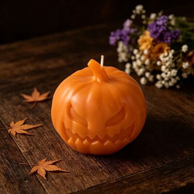 3D 3D Halloween Pumpkin Silicone Mold Devil's Face Pumpkin Aromatherapy Candle Gypsum Mold