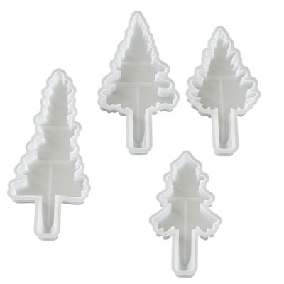 Cross-border New Product Minimalist Christmas Tree Candle Decoration Silicone Mold DIY Scented Candle Gypsum Base Mold
