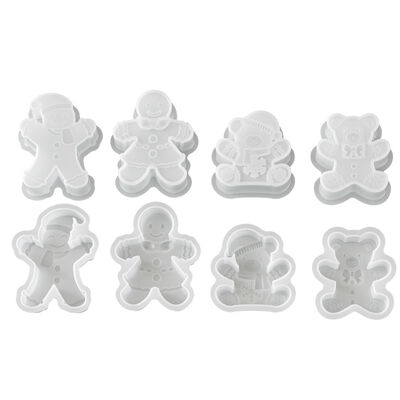DIY Resin Candle, Gypsum Gingerbread, Snowman, Snowflake, Teddy Bear, Christmas Ornament, Hanging Silicone Mold