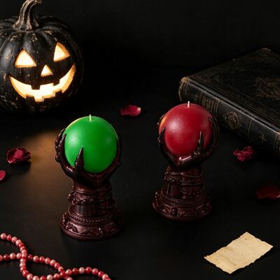DIY Halloween Rose Ghost Hand Pendant Magic Claw Ghost Handball Aromatherapy Gypsum Candle Dropping Silicone Mold