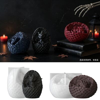 DIY Dinosaur Egg Candle Mold Dinosaur Baby Shell Breaking Tyrannosaurus Candle Gypsum Silicone Mold
