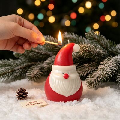 Cross Border 3D Santa Claus Elk Silicone Mold Christmas Cartoon Aromatherapy Candle Gypsum Mold