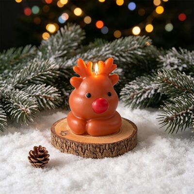 Cross Border 3D Santa Claus Elk Silicone Mold Christmas Cartoon Aromatherapy Candle Gypsum Mold