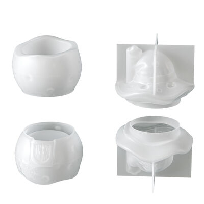 Halloween Wizard Hat House Candle Cup Silicone Mold Spider Web Creative Fragrance Container Flower Pot Plaster Mold