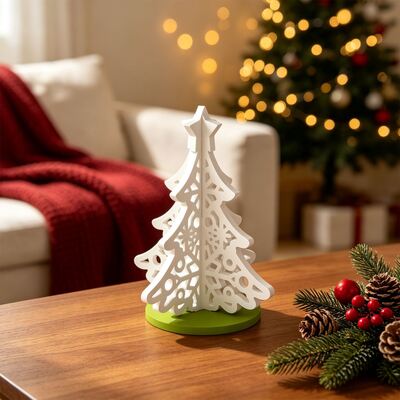 New Splicing Hollow Christmas Tree Silicone Mold DIY Snowflake Christmas Tree Gypsum Decoration Mold