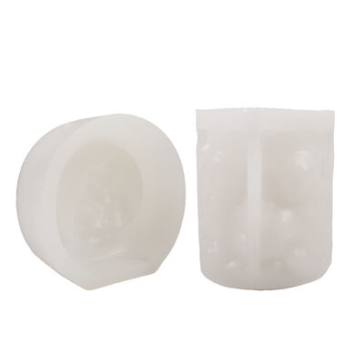 Easter Forest Tree Hole Rabbit Cup Fox Family Aromatherapy Candle Gypsum Silicone Mold