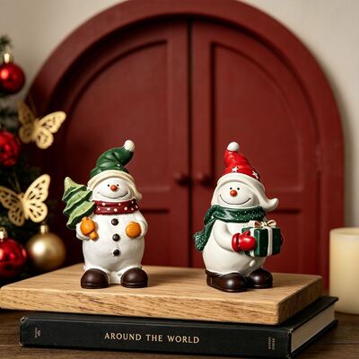 Christmas 3D Snowman Silicone Mold With Star Christmas Tree Bell Gift Box Christmas Snowman Mold