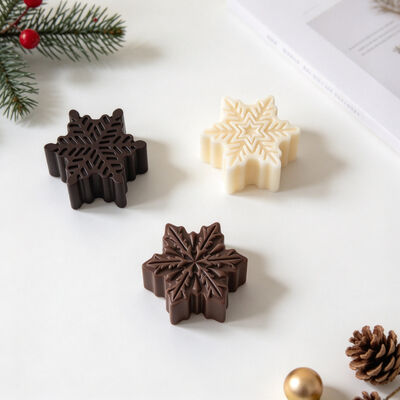 Christmas Six In One Snowflake Aromatherapy Tablets Silicone Mold Multiple Snowflake Fragrance Stone Hanging Dropping Mold