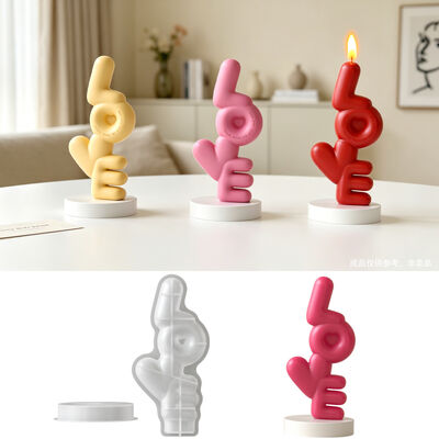 Ins Style LOVE English Letter Candle Silicone Mold Valentine's Day Resin Gypsum Decorative Ornament Mold