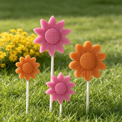 Ins Countryside Gardening Decoration Flowers And Leaves Insert Signature Silicone Mold DIY Aromatherapy Candle Gypsum Mold