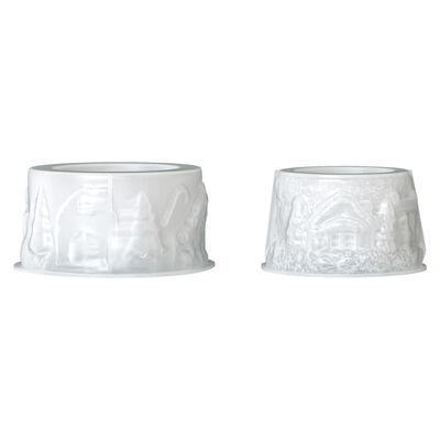 Christmas Relief House Christmas Tree Pattern Storage Platform Aromatherapy Gypsum Candle Cup Silicone Mold