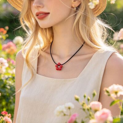 Hollow Out Chubby Flower Pendant Silicone Mold With Eight Pieces Of Soft And Cute Thick Petal Hanging Decoration, Drip Glue Hand Decoration Mold