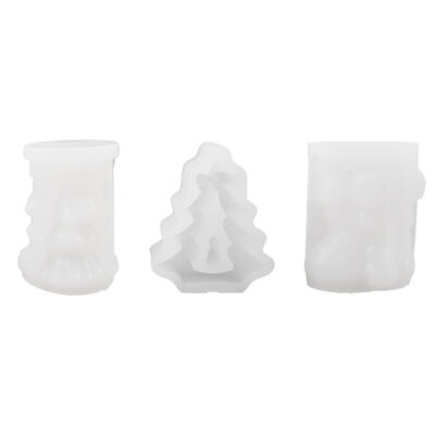 Bow Christmas Tree Christmas Socks Silicone Mold DIY Aromatherapy Candle Gypsum Dropping Pendant Mold