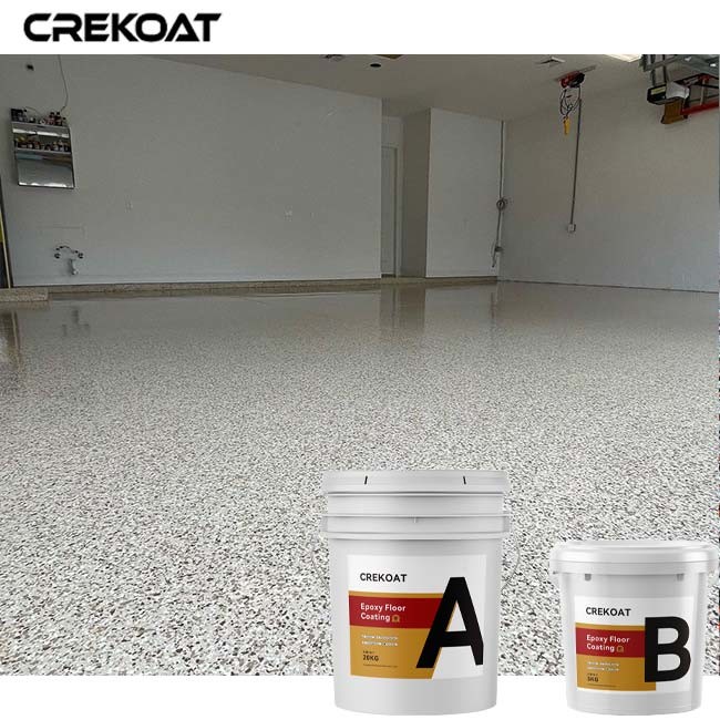 Flake Broadcast System Epoxy Resin Floor Coating Standard Solid Colors ...