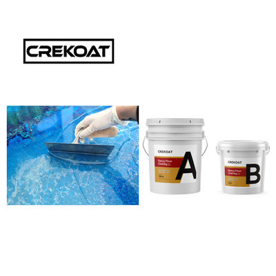 Degradable Transparent Epoxy Resin Floor Coating 3D Metallic Without Cracks MSDS