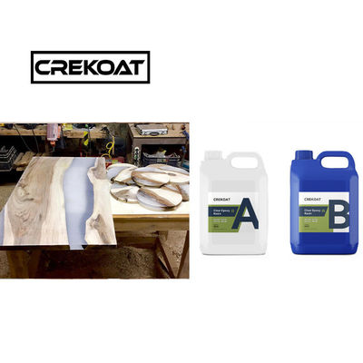 VOC Free Clear Epoxy Resin Table Top Low Odor Live Edge Epoxy Resin Long Cure