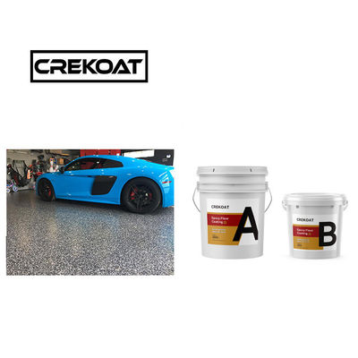 Flake Spray Epoxy Resin Floor Coating Seamless No Bubbles Customizable