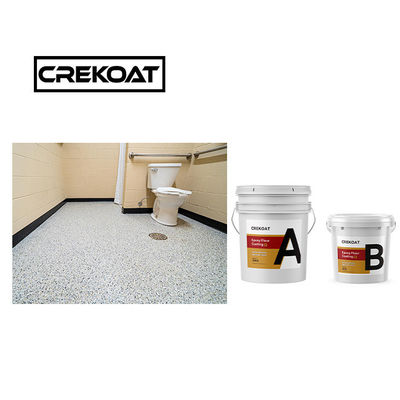 Low VOC Decorative Epoxy Resin Floor Coating 3mm High Build