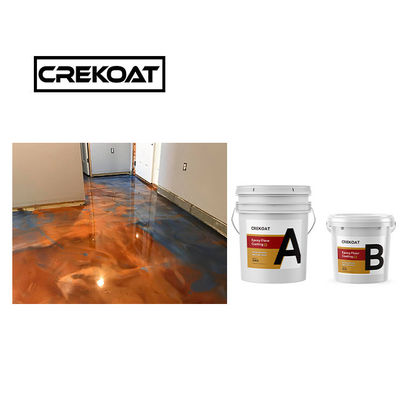 1mm Self Leveling Metallic Epoxy Floor Coating Yellowing Low Odor ECO Friendly