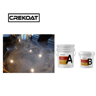 Nacreous High Gloss Metallic Epoxy Floor Coating Exotic Look Stability