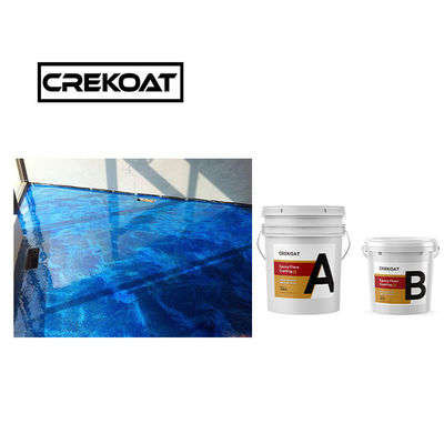 100% Solids Rock Hard Metallic Epoxy Floor Coating Solvent Based 1mm