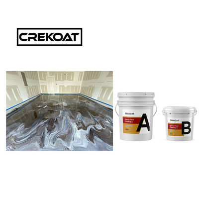 Pure Metallic Epoxy Floor Coating Solvent Free Epoxy Coating Gloss