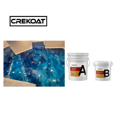 Crekoat Decorative Concrete Metallic Epoxy Floor Coating 3mm Hardened Seamless
