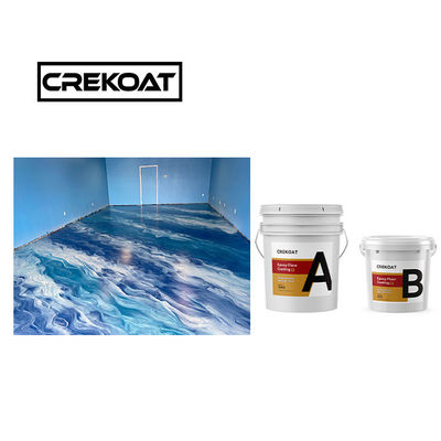 Basecoat Clear Metallic Epoxy Floor Coating Viscosity Cleanable
