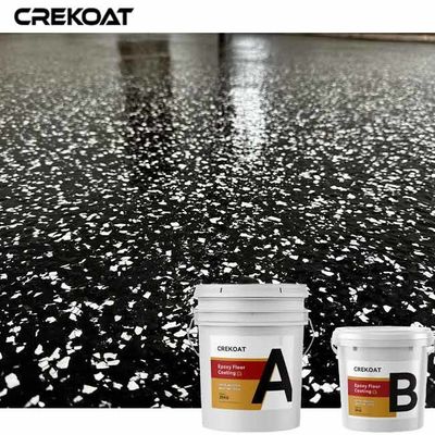 MSDS Fast Drying Epoxy Floor Paint Decorative Epoxy Flake Flooring Urethane Topcoat